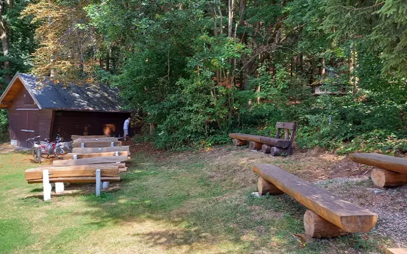 H&uuml;tte am Steinway Trail im Harz